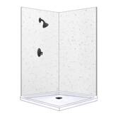 DreamLine SlimLine 36" X 36" Neo-Angle Single Threshold Shower Base ...